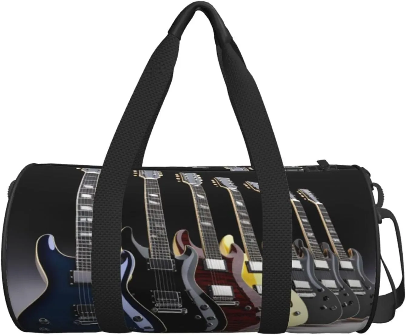 Travel Duffle Bag Weekender Bags For Men Women With Shoe Compartment Large Capacity Weekender Overnight Bag Electric Guitar Carry On Tote Bags Sport Gym Bag For Travel Yoga
