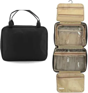 Travel Hanging Toiletry Bag – Spacious Travel Bag Expandable – Women & Men Toiletry Travel Bag – Hanging Travel Toiletry Bag – International Travel Must Haves & College Dorm Essentials for Guys