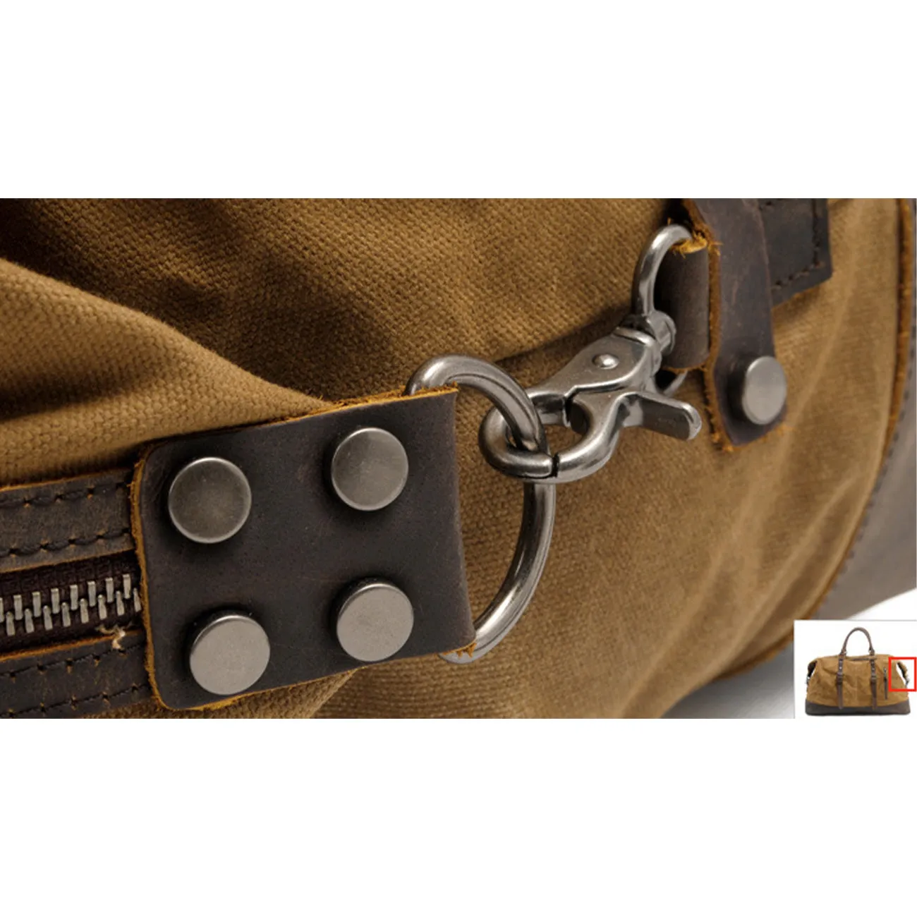 Travel in Style with the Qaanaq Canvas Duffle Bag