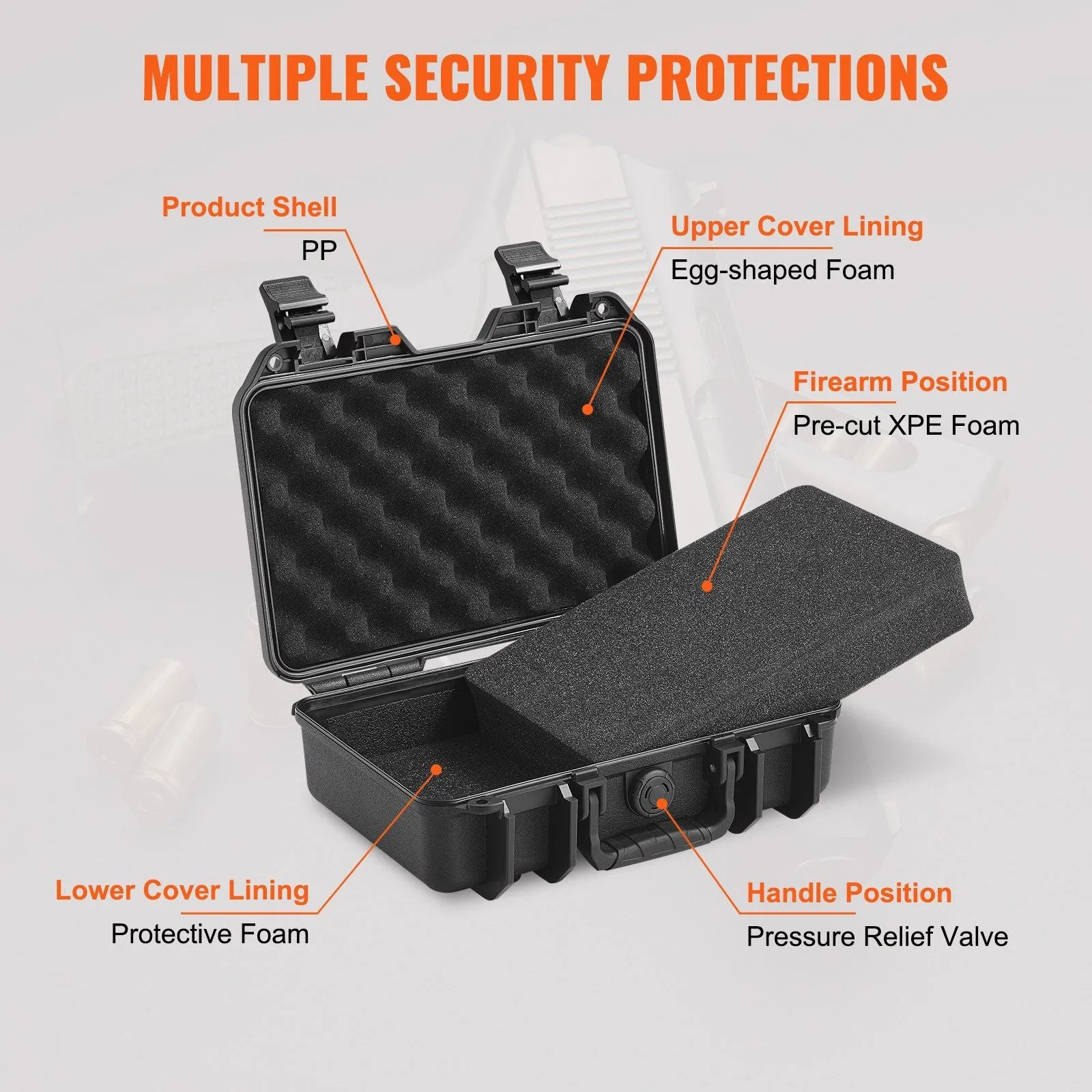 TSA-Approved Waterproof Gun Case