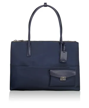 TUMI Larkin Hayes Triple Compartment Tote Aubergine