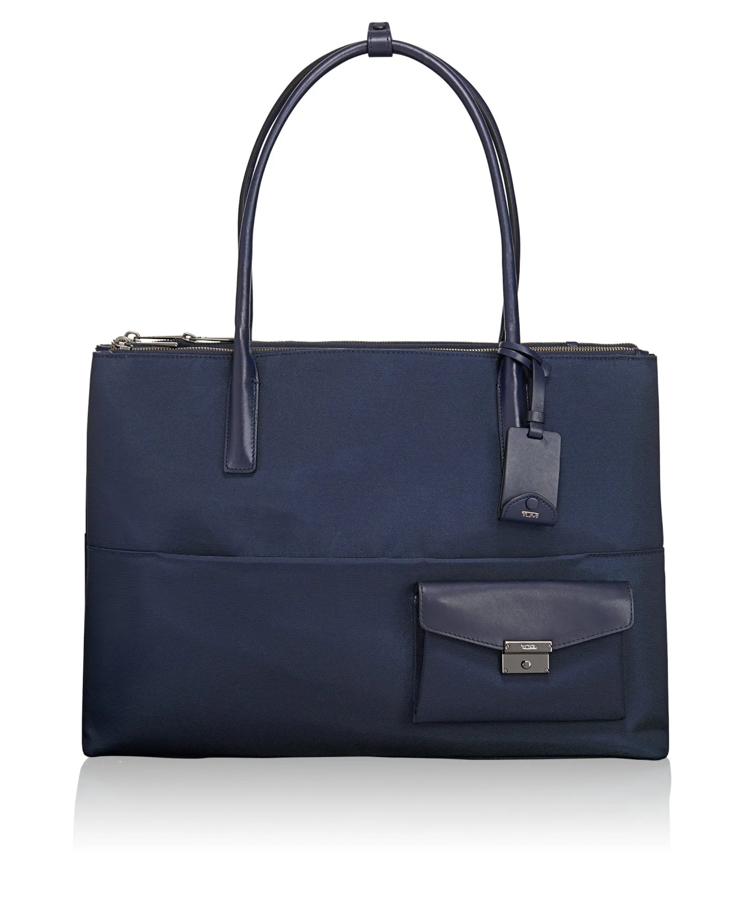 TUMI Larkin Hayes Triple Compartment Tote Aubergine