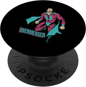 Ubermensch Philosophy Fan Nietzsche Zarathustra Superhero PopSockets Swappable PopGrip