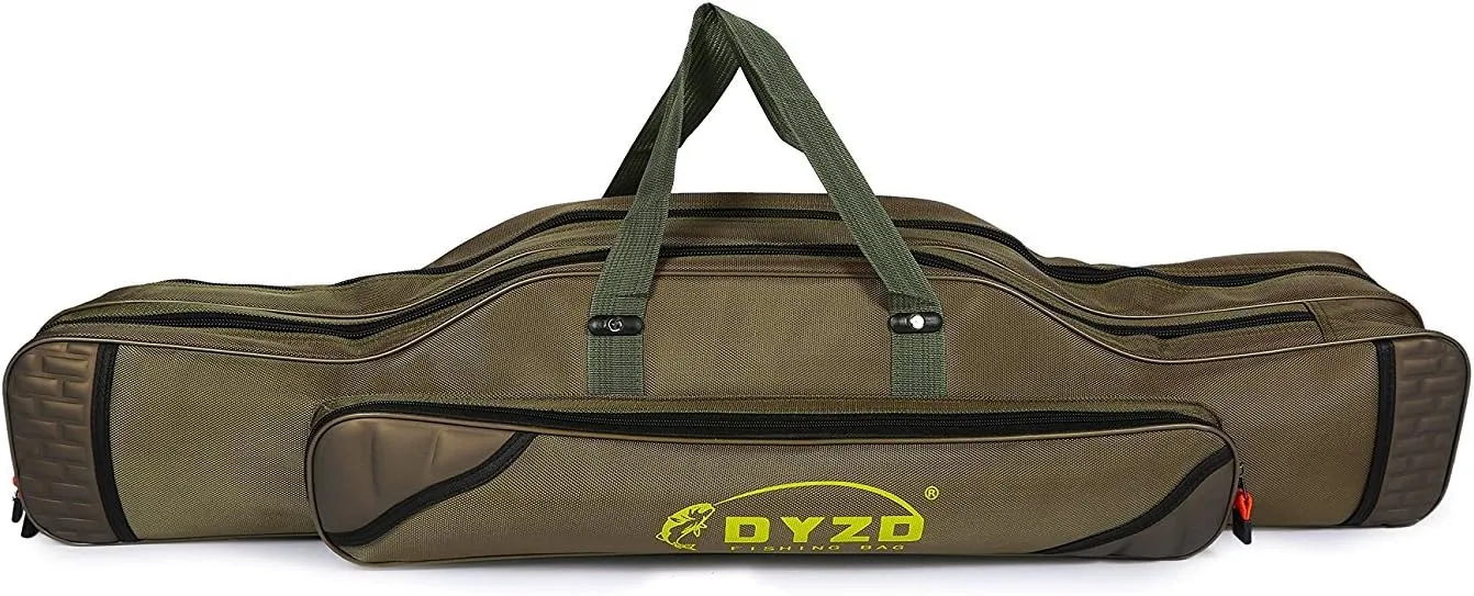 UNISTRENGH Fishing Rod Carrier Reel Case Bags Organizer Travel Carry Holder Pole Storage for Fishing and Traveling (2 layers/120cm-47.2inch)