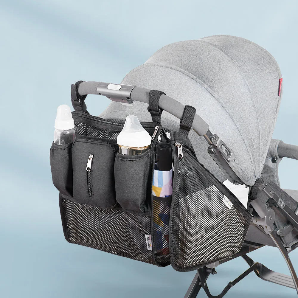 Universal Stroller Organizer Bag Set - Customizable, Insulated & Waterproof