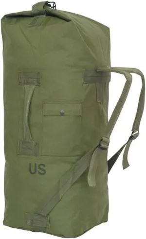 US Army GI Genuine Military Issue Duffle Bag Cordura Nylon 2 Carrying Straps Backpack Sea Bag Bug out Bag Olive Drab (Oliver Drab)