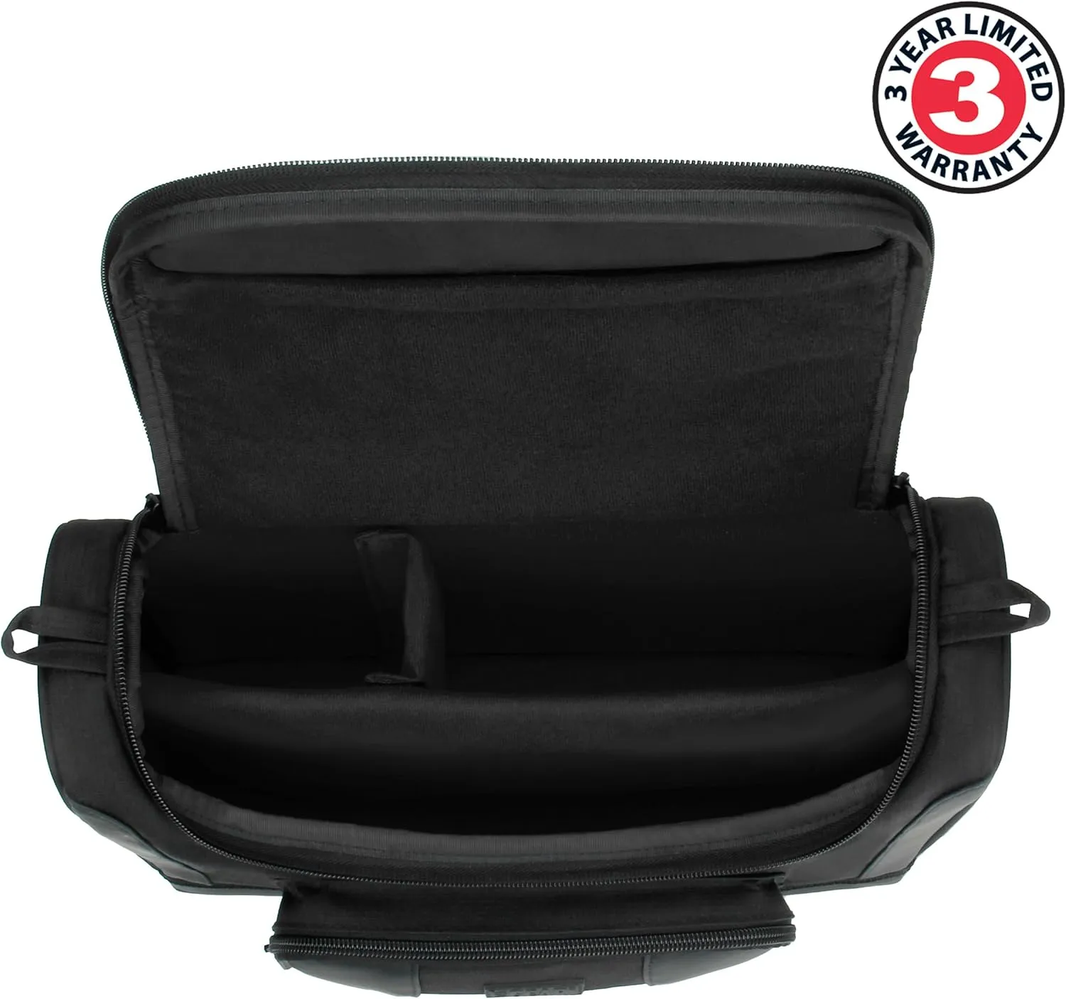 USA Gear Small Messenger Bag Compatible with Microsoft Surface Pro 11th Gen, Surface Pro 10, 9, 8 - Shoulder Bag Travel Tablet Case Fits Laptop Accessories, Charger, Keyboard, Mouse (Black)