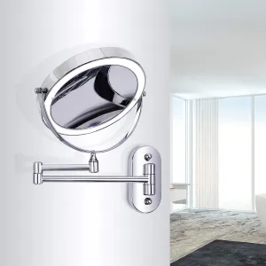 Vanity Mirrors Makeup Mirror with 1X/3X/5X/7X/10X Magnification Mirror Folding Retractable Beauty Mirror(5X)