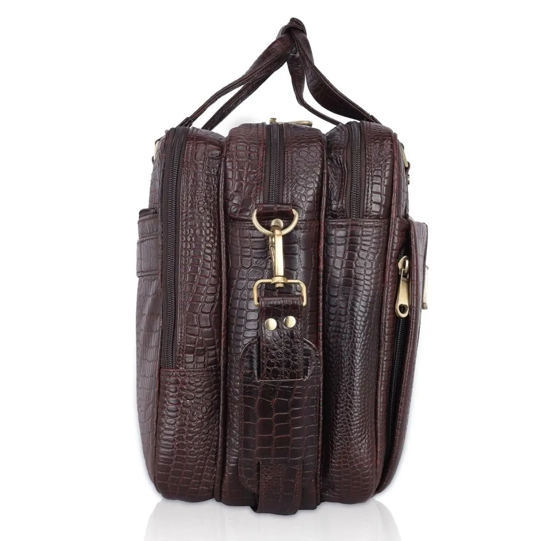 Vatsal Genuine Leather Laptop Bag/ Office Bag Hive