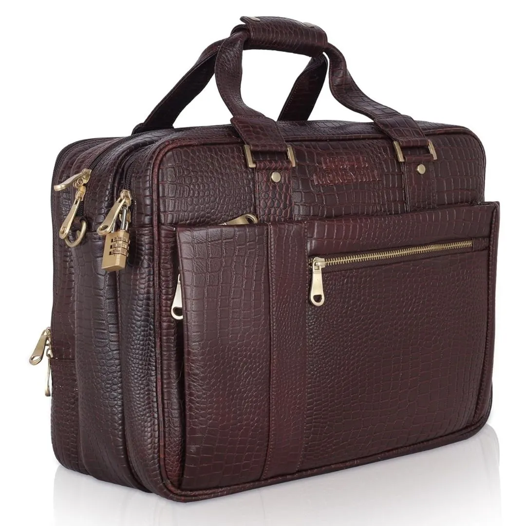 Vatsal Genuine Leather Laptop Bag/ Office Bag Hive