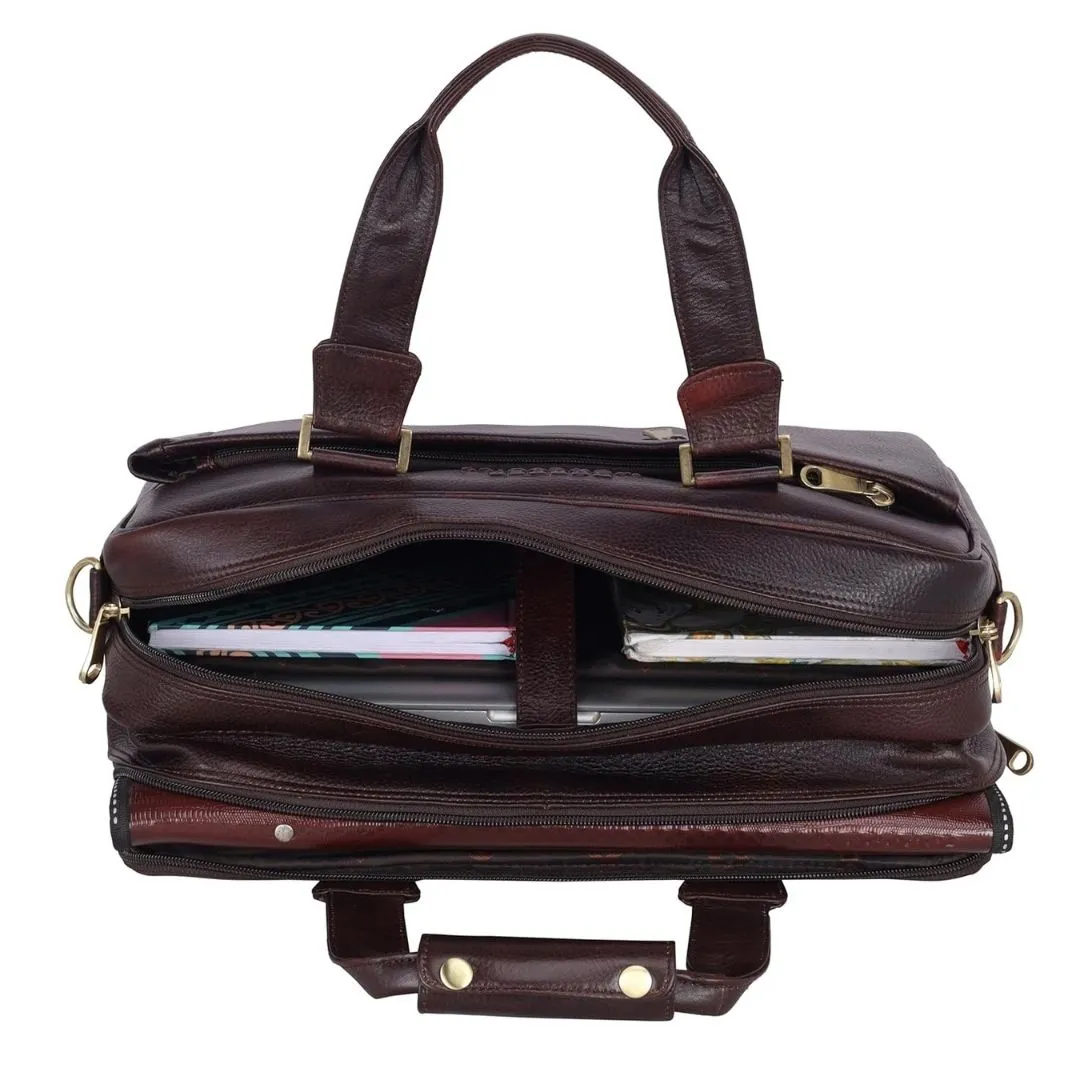 Vatsal Genuine Leather Laptop Bag/ Office Bag Hive
