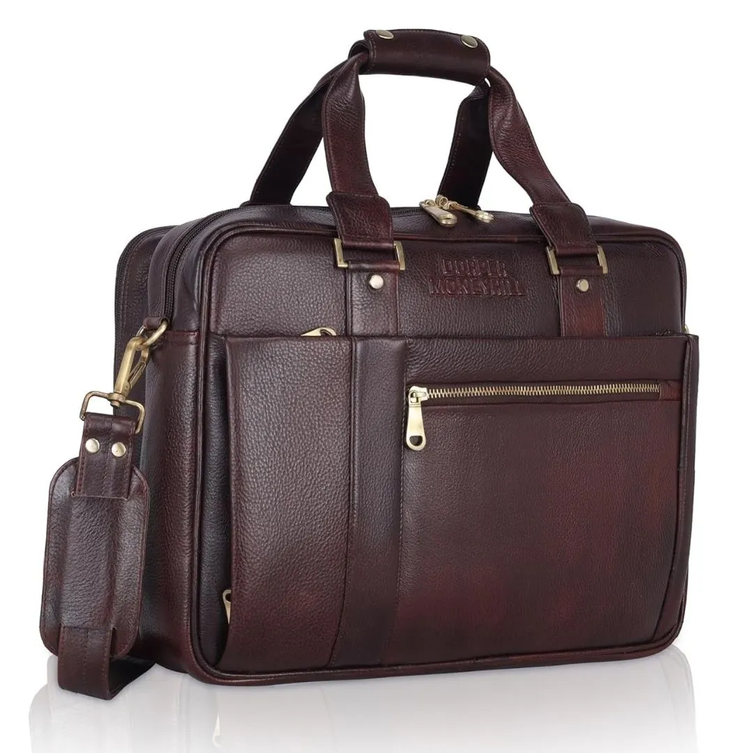 Vatsal Genuine Leather Laptop Bag/ Office Bag Hive