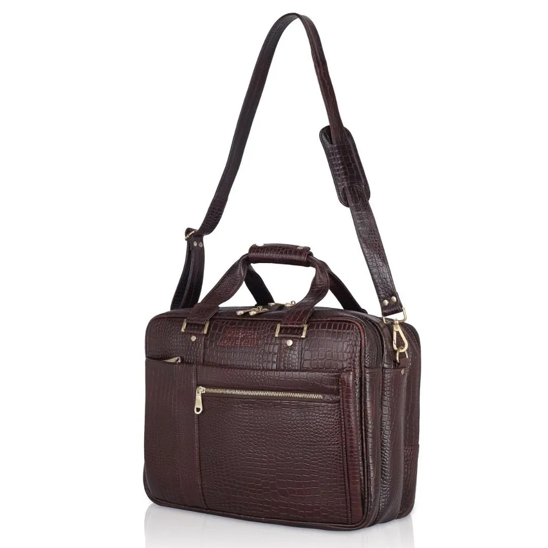 Vatsal Genuine Leather Laptop Bag/ Office Bag Hive