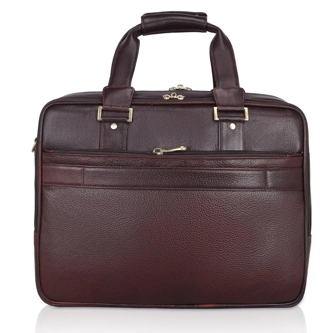 Vatsal Genuine Leather Laptop Bag/ Office Bag Hive