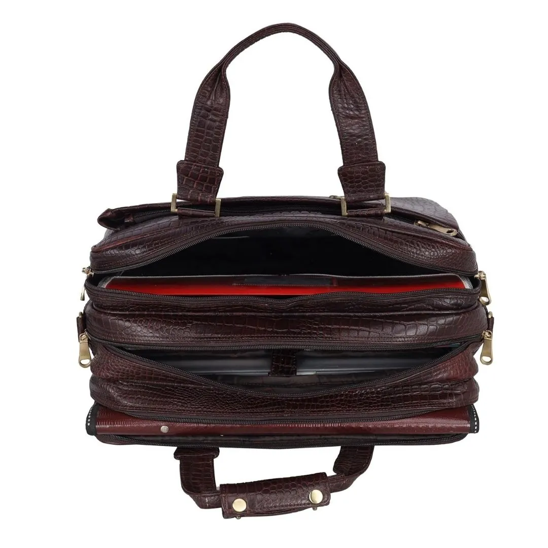 Vatsal Genuine Leather Laptop Bag/ Office Bag Hive