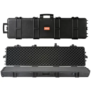VEVOR Rifle Case, Rifle Hard Case with 3 Layers Fully-protective Foams, 50 inch Lockable Hard Gun Case with Wheels, IP67 Waterproof & Crushproof, for Two Rifles or Shotguns