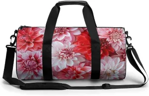 Vibrant Blooming Flowers Gym Bag Sport Gym Tote Bag Lightweight Duffle Bag Carry On Weekender Bags for Women Men
