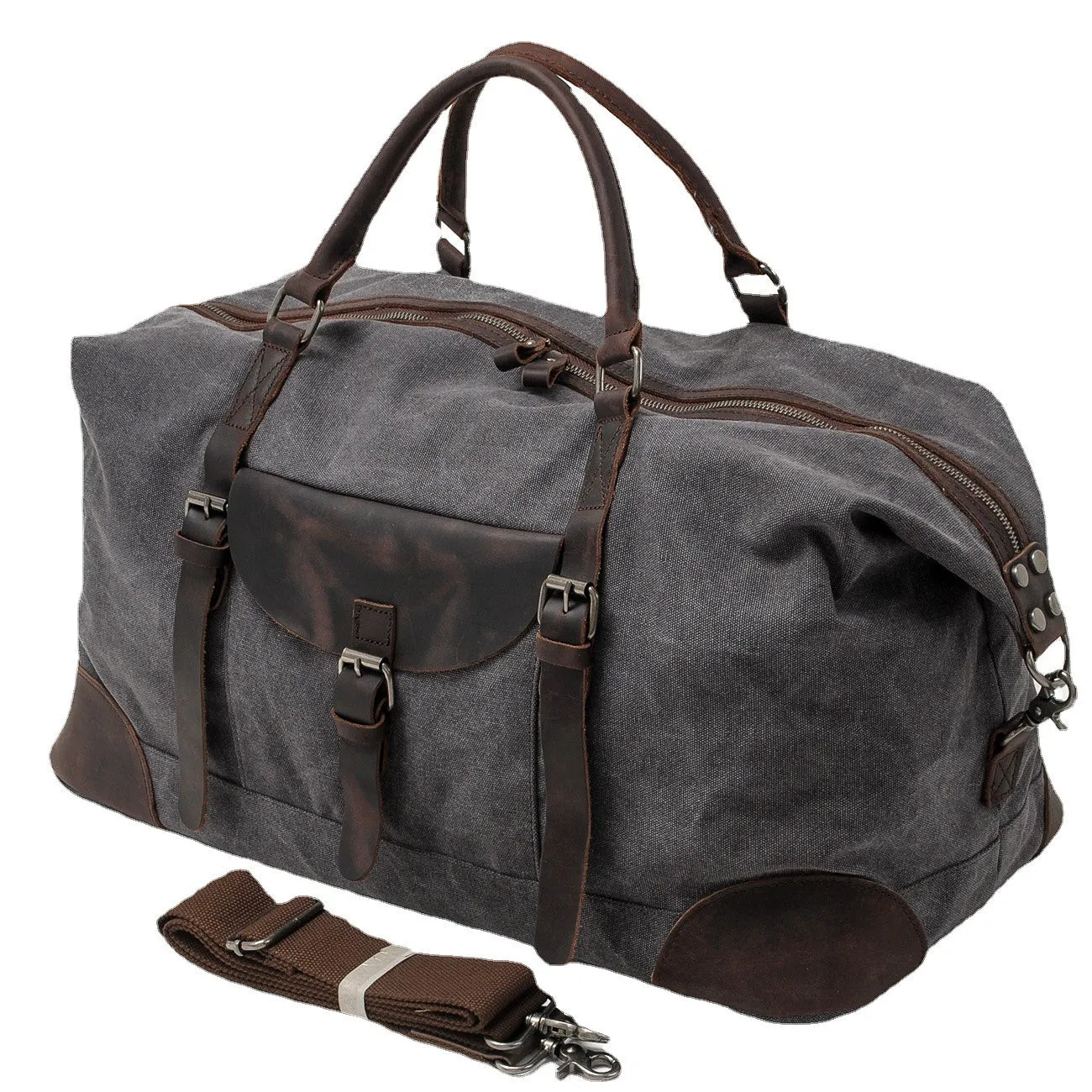 Vintage Canvas Overnight Bag: Stylish and Functional Travel Companion