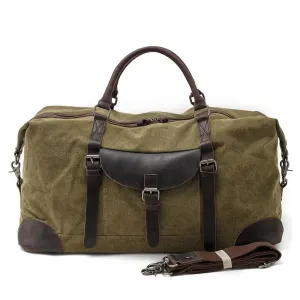 Vintage Canvas Overnight Bag: Stylish and Functional Travel Companion