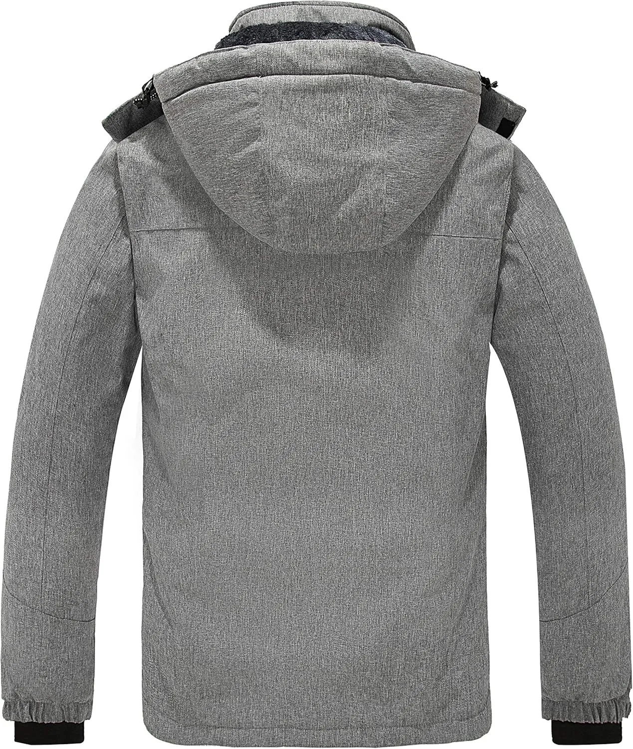 wantdo Men's Waterproof Ski Jacket Warm Winter Snow Jacket Snowboarding Jacket with Hood