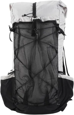 Water-resistant Hiking Backpack Lightweight Camping Pack Travel Mountaineering Backpacking Trekking Rucksacks 40 16L(White)