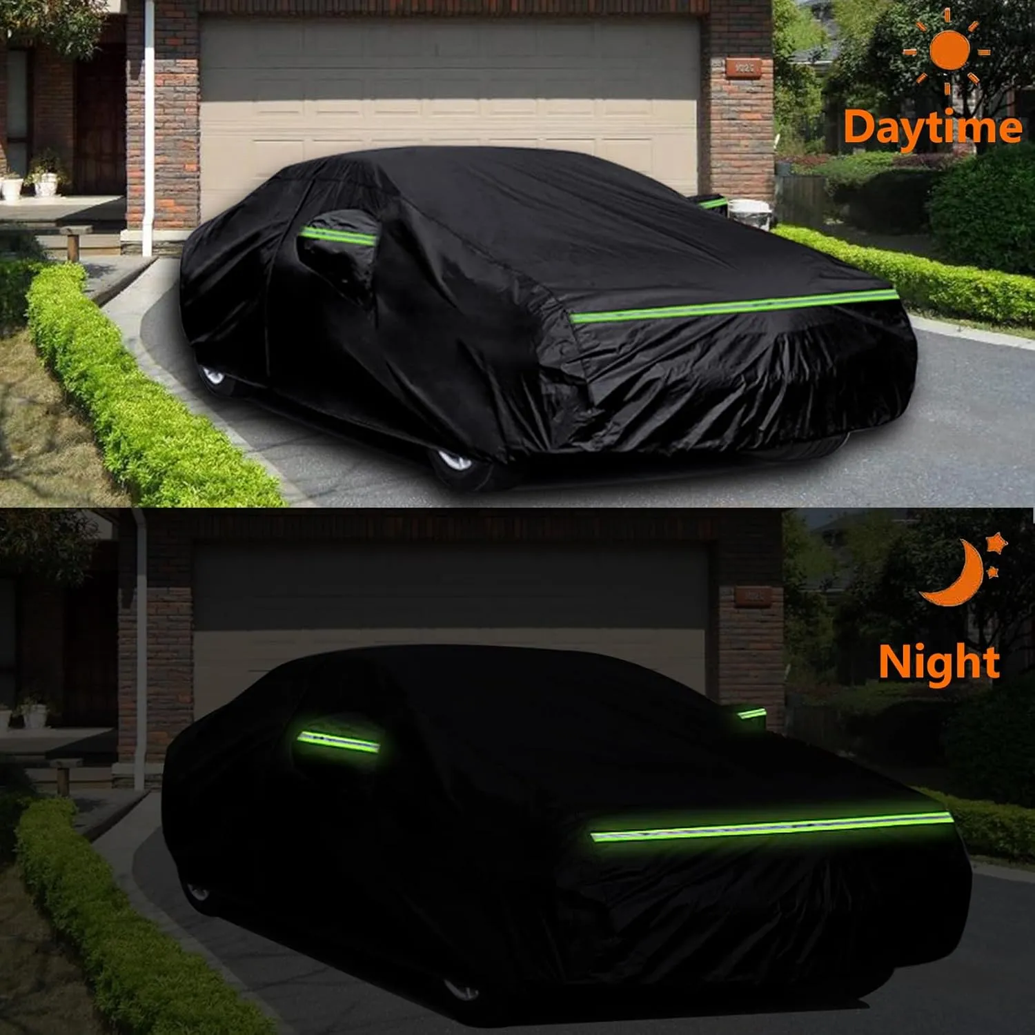 Waterproof Car Covers for 2002-2024 Mini Cooper 2 Door, 210T Waterproof All Weather Cooper Full Car Cover, Indoor Outdoor Custom-fit Cotton Lining, w/Zipper Door, Windproof, Dustproof, UV Proof