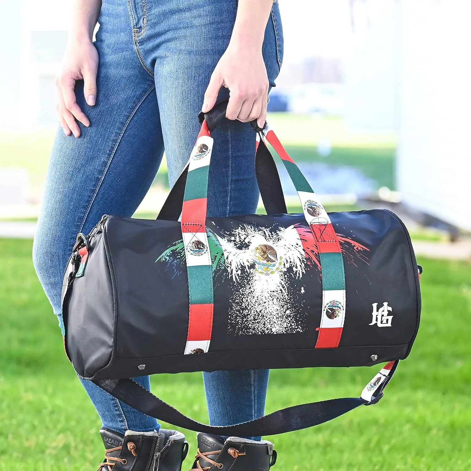 Waterproof Duffle Bag - Wide Opening, Ergonomic Handles | Suitable for Gym, Boating, Camping | Travel Duffle Bag for Men & Women (Mexico)