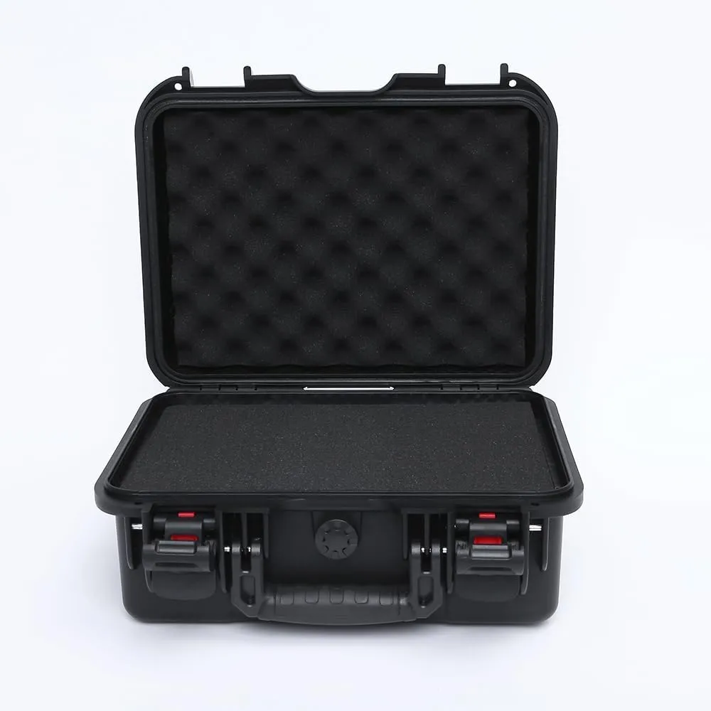 Waterproof Hard Case with DIY Customizable Foam Insert - 15 x 12 x 6in (Black)