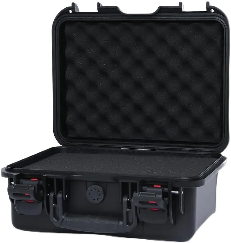 Waterproof Hard Case with DIY Customizable Foam Insert - 15 x 12 x 6in (Black)