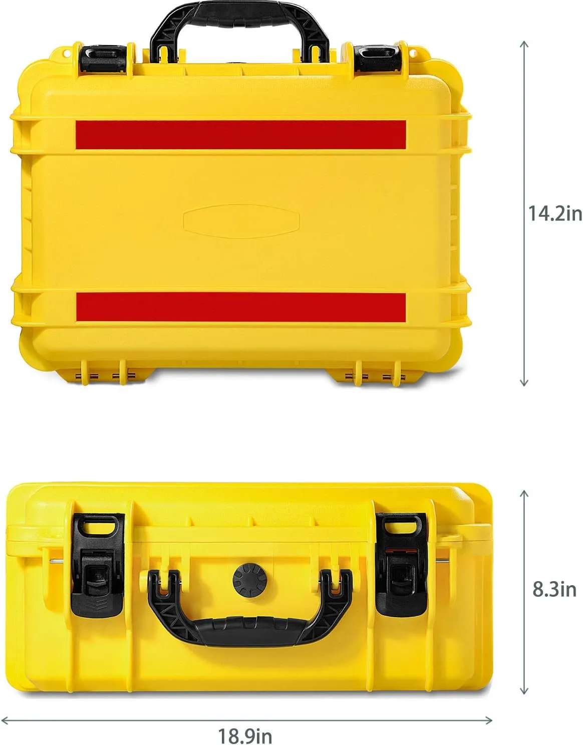 Waterproof Hard Shell Case with DIY Customizable Foam Insert 19 x 14 x 8in