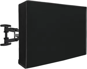Waterproof Outdoor TV Cover - 65-70 inch, Thick Fabric, Dustproof & Weatherproof with Remote Control Pocket, Black
