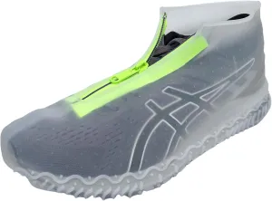 Waterproof Shoe Covers with Zipper,Reusable Silicone Rain Overshoes for Men & Women,Keep Shoes Dry in Rain,Snow,Mud (Zipper Clear, X-Large)