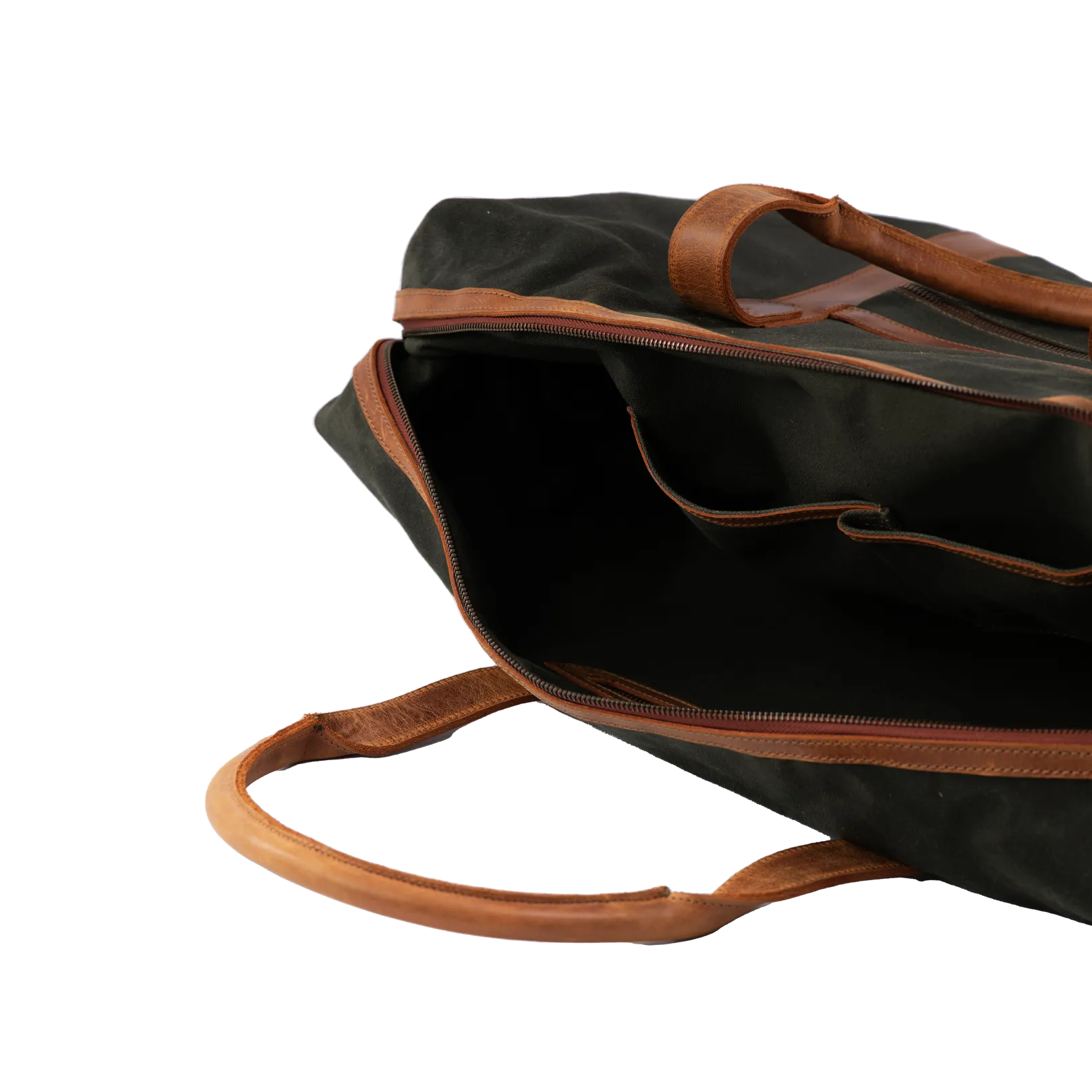Waxed-Canvas Leather "Travel Duffle" Bag Vintage Handcrafted