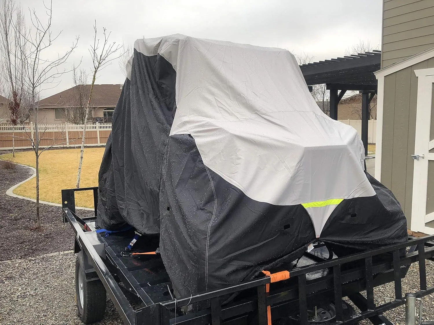 Weatherproof UTV Cover Compatible with 2010 Big Muddy Bm500 - Outdoor & Indoor - Water, Snow, Sun - Built-in Securing Straps - includes Free Storage Bag