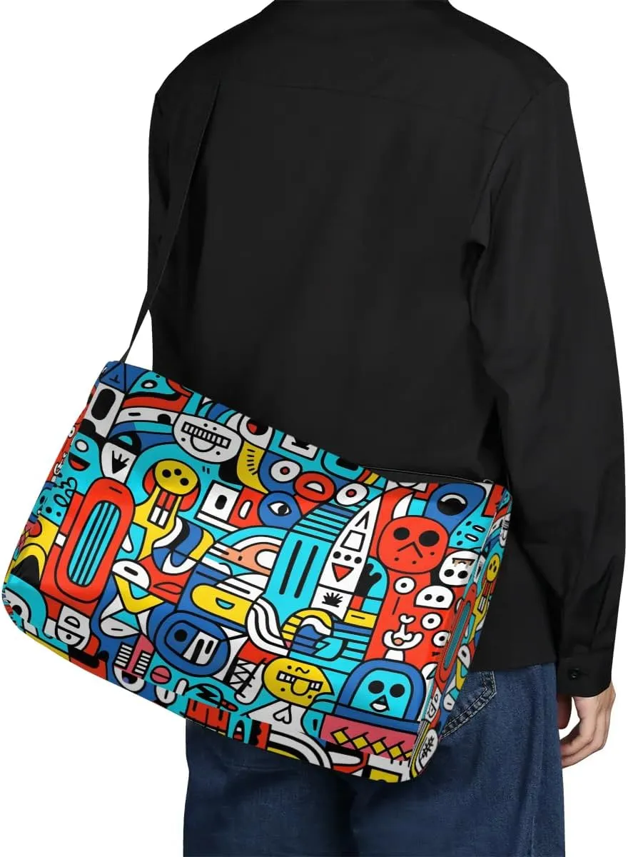 Weekend Bag Abstract Pattern Exquisite Lightweight Carry On Duffel Bag Waterproof Gym Bag Pu Leather Duffle Bag for Workout Travel Sport