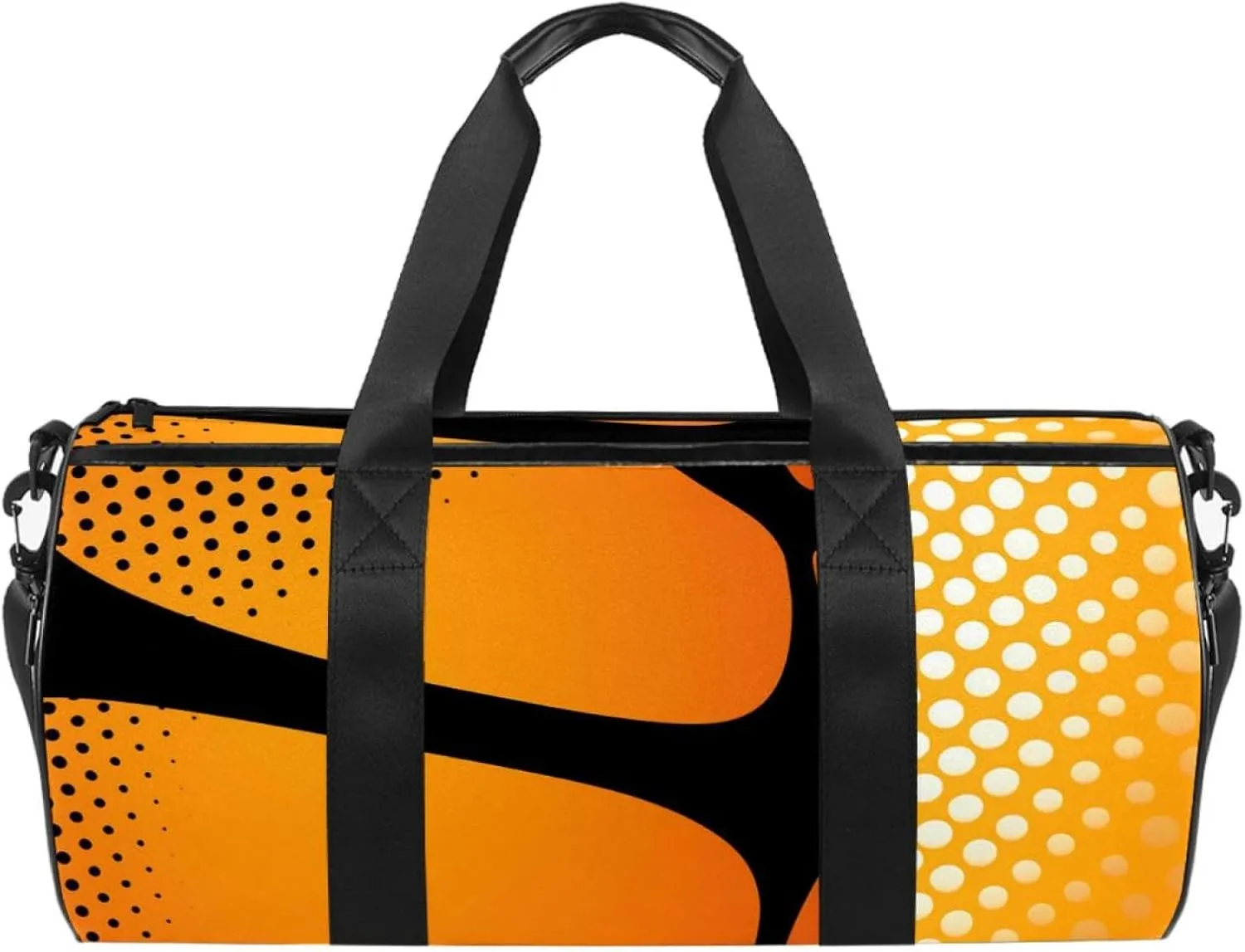 Weekender Travel Bag,Small Gym Bag,Dot Basketball Texture,Gym Duffle Bag