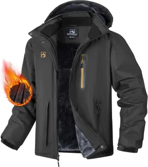 WENRONSTA Men's Ski Snow Jacket Winter Coat Warm Waterproof Windbreaker Mountain Snowboarding Hooded Hiking Traval