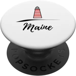 West Quoddy Head lighthouse Maine PopSockets Swappable PopGrip