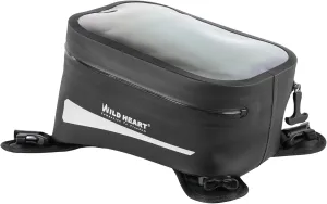 WILD HEART Motorcycle Tank Bag is Compatible with Most Motorcycle Outdoor Riding Accessories (Clear Black)