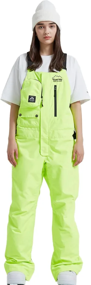 Women and Men's Ski Overalls Waterproof Snow Bibs Ski Pants Windproof Insulated Overalls Pants Outdoor Snowboard Pant