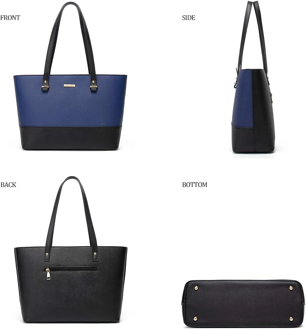 Women Fashion Handbags Wallet Tote Bag Shoulder Bag Top Handle Satchel Purse Set 4pcs