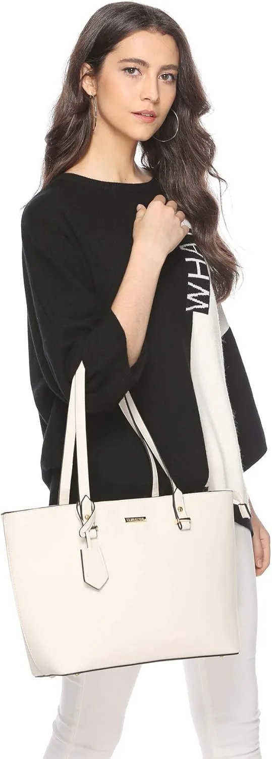 Women Fashion Handbags Wallet Tote Bag Shoulder Bag Top Handle Satchel Purse Set 4pcs