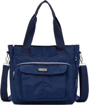 Women's Crossbody Tote Bag with Multiple Pockets, Adjustable Strap
