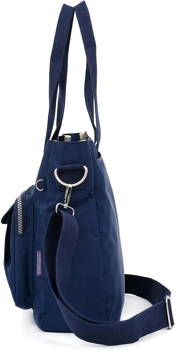 Women's Crossbody Tote Bag with Multiple Pockets, Adjustable Strap