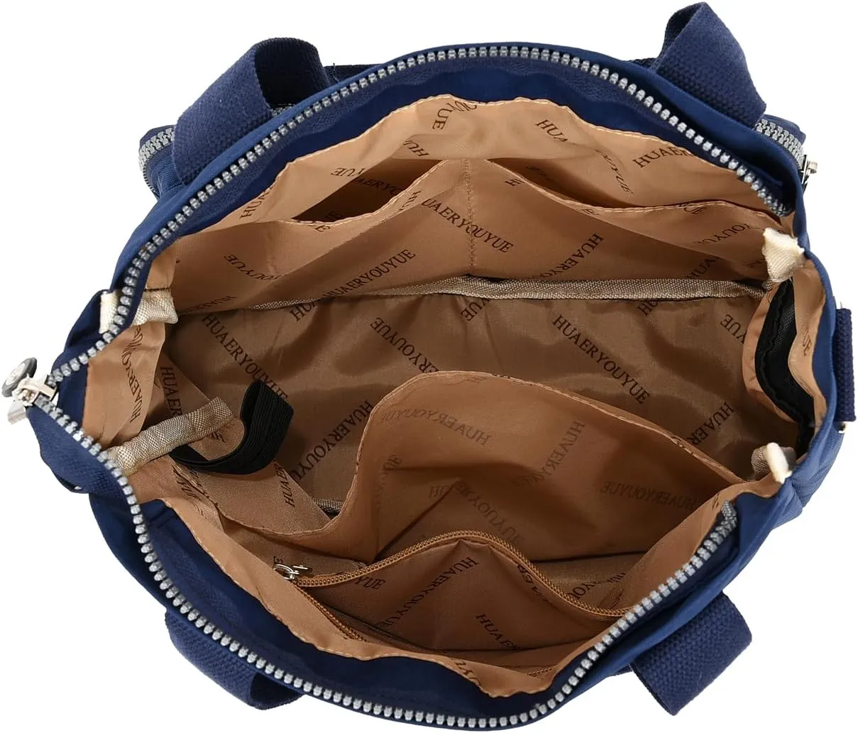Women's Crossbody Tote Bag with Multiple Pockets, Adjustable Strap