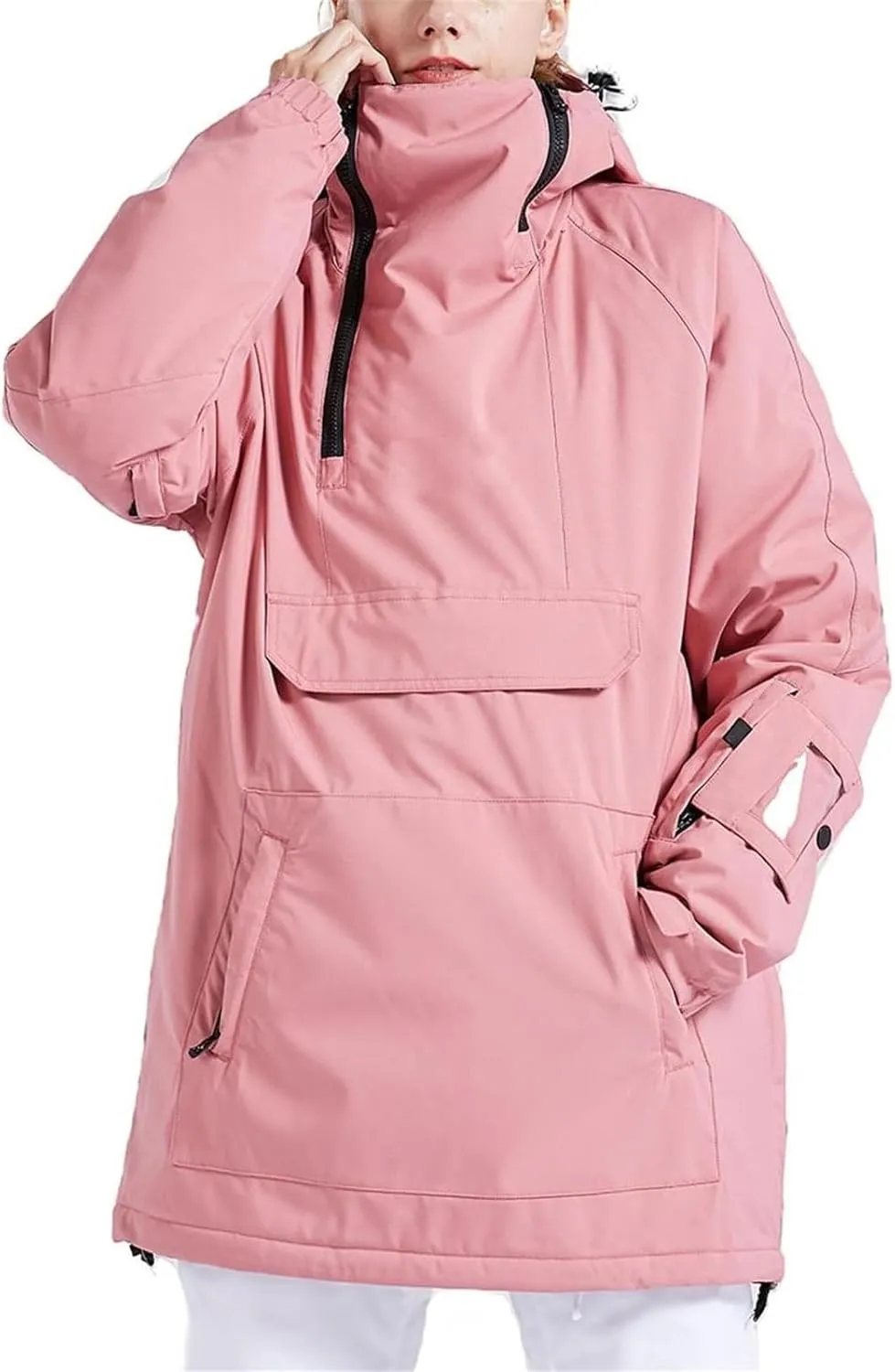 Womens Ski Snow Jacket Waterproof Windproof Warm Snowboarding Winter Coat with Hood