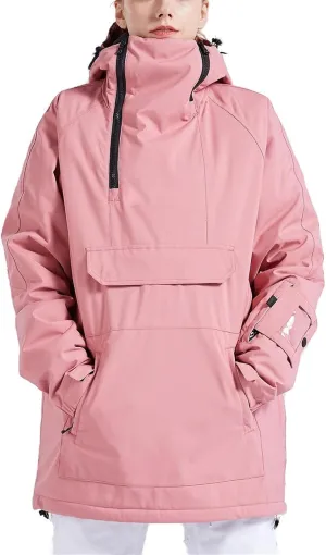 Womens Ski Snow Jacket Waterproof Windproof Warm Snowboarding Winter Coat with Hood