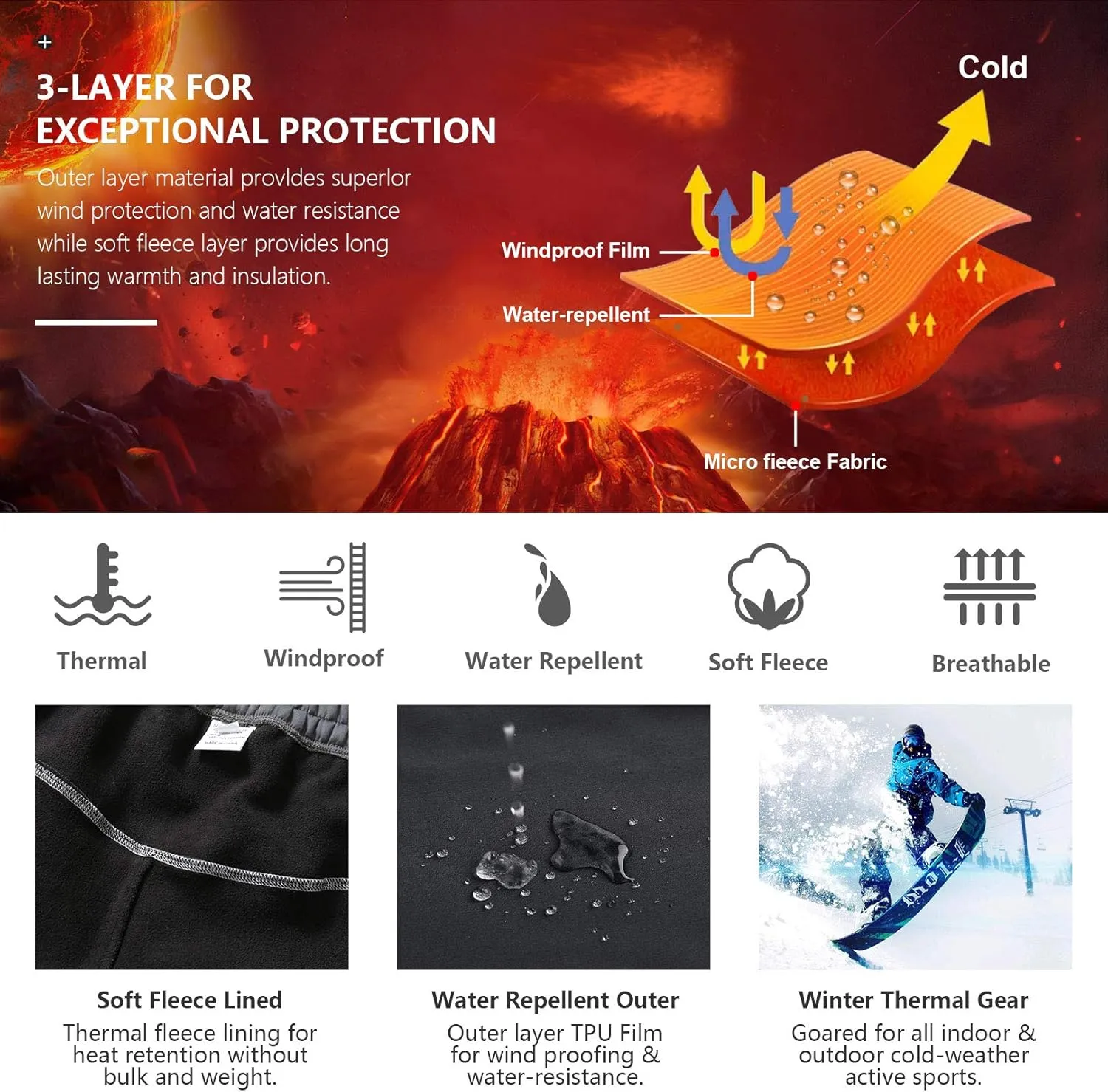 Womens Snow Pants waterproof hiking insulated Snowboard Outdoor Softshell ski Pants Zipper pockets