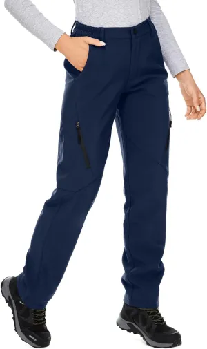 Womens Snow Pants waterproof hiking insulated Snowboard Outdoor Softshell ski Pants Zipper pockets