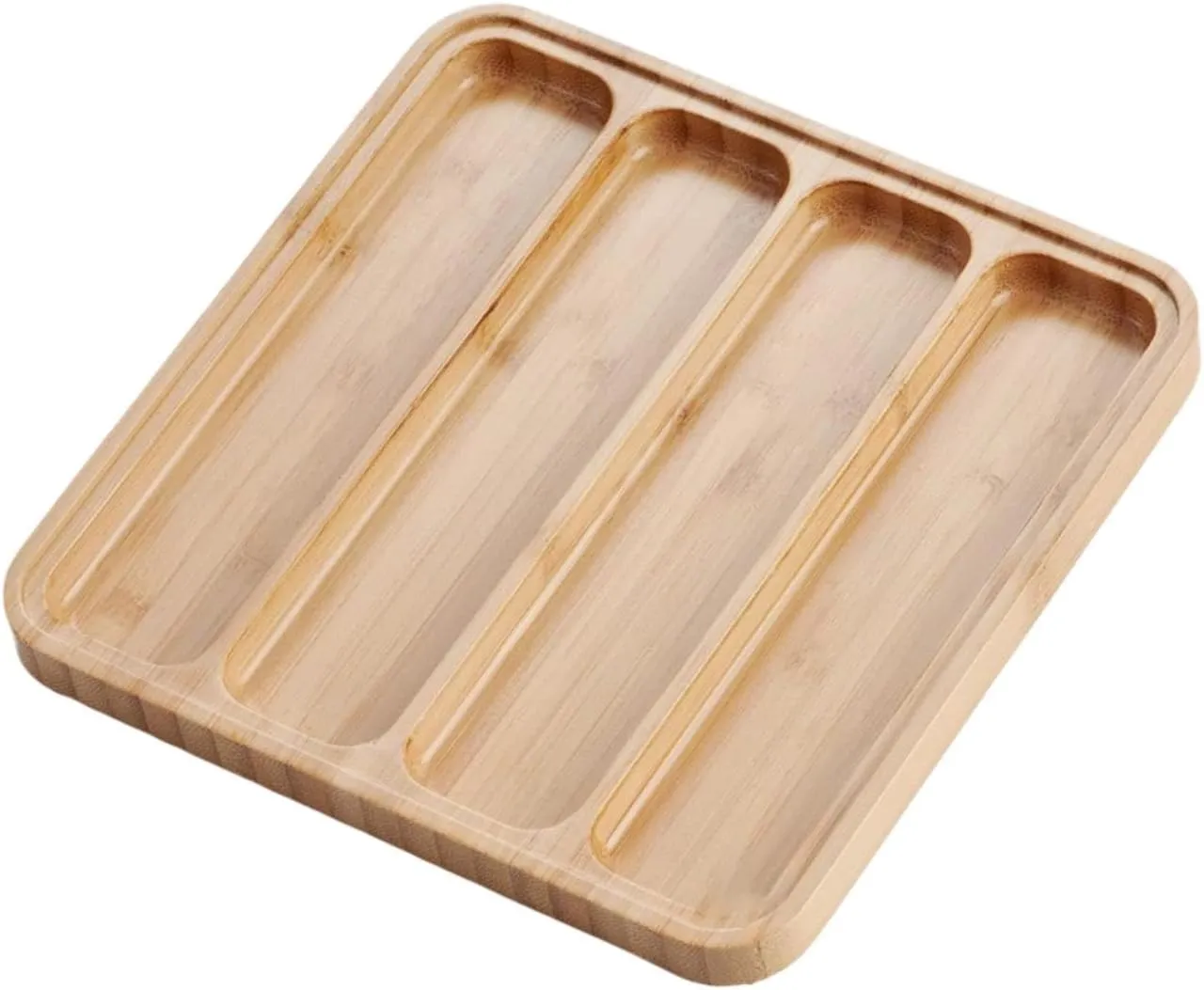 Wood Watch Band Organizer Display Tray DIY Crafting Versatile Handcraft Watchband Storage Case Holder Stand for Dressing Room, 4 Grid